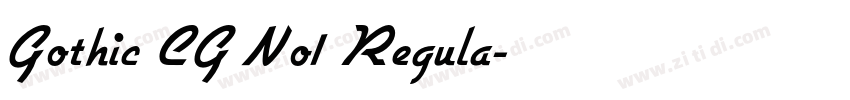 Gothic CG No1 Regula字体转换